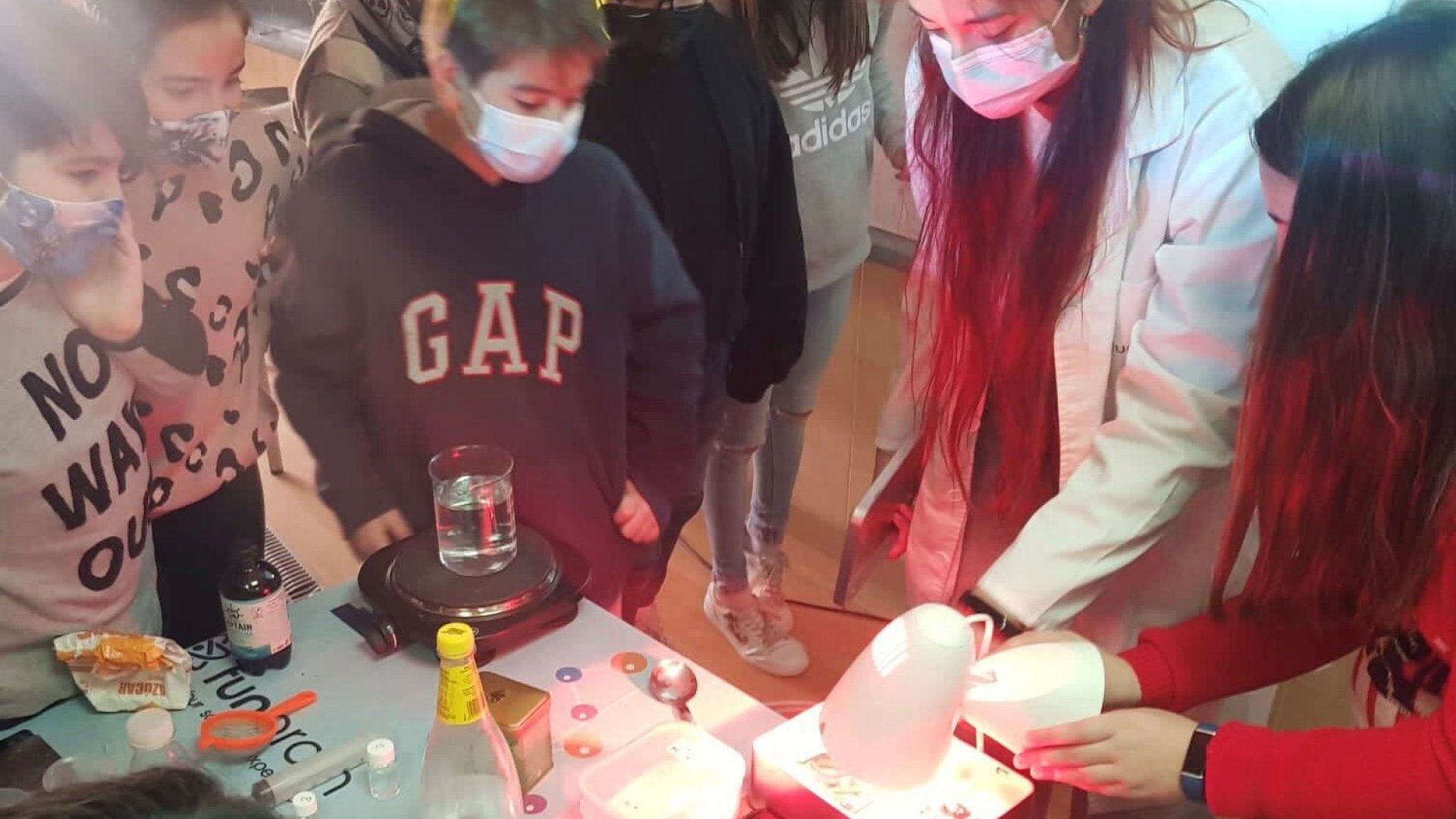 Workshop "LabEnClass" in a school.