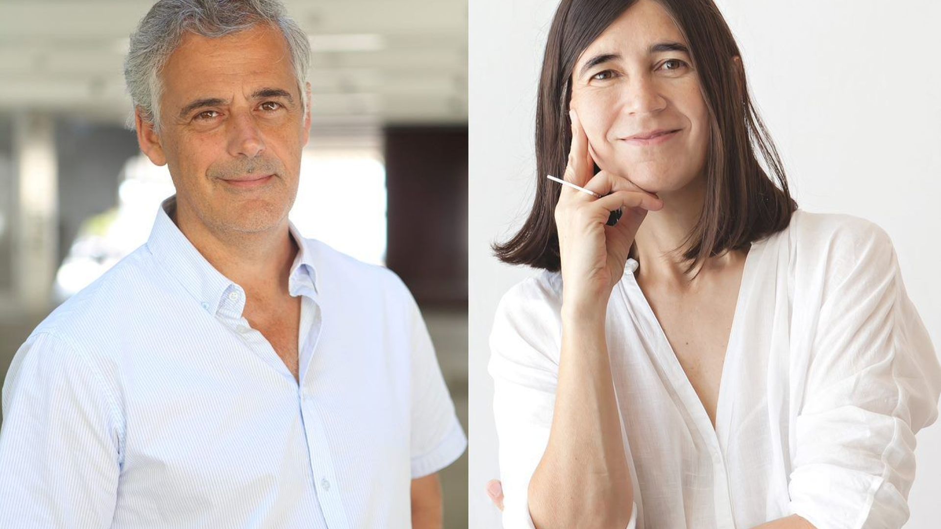 Luis Serrano (CRG) and Maria A. Blasco (CNIO). Credit: A. Garrido, CNIO; Ivan Martí, CRG 2020.