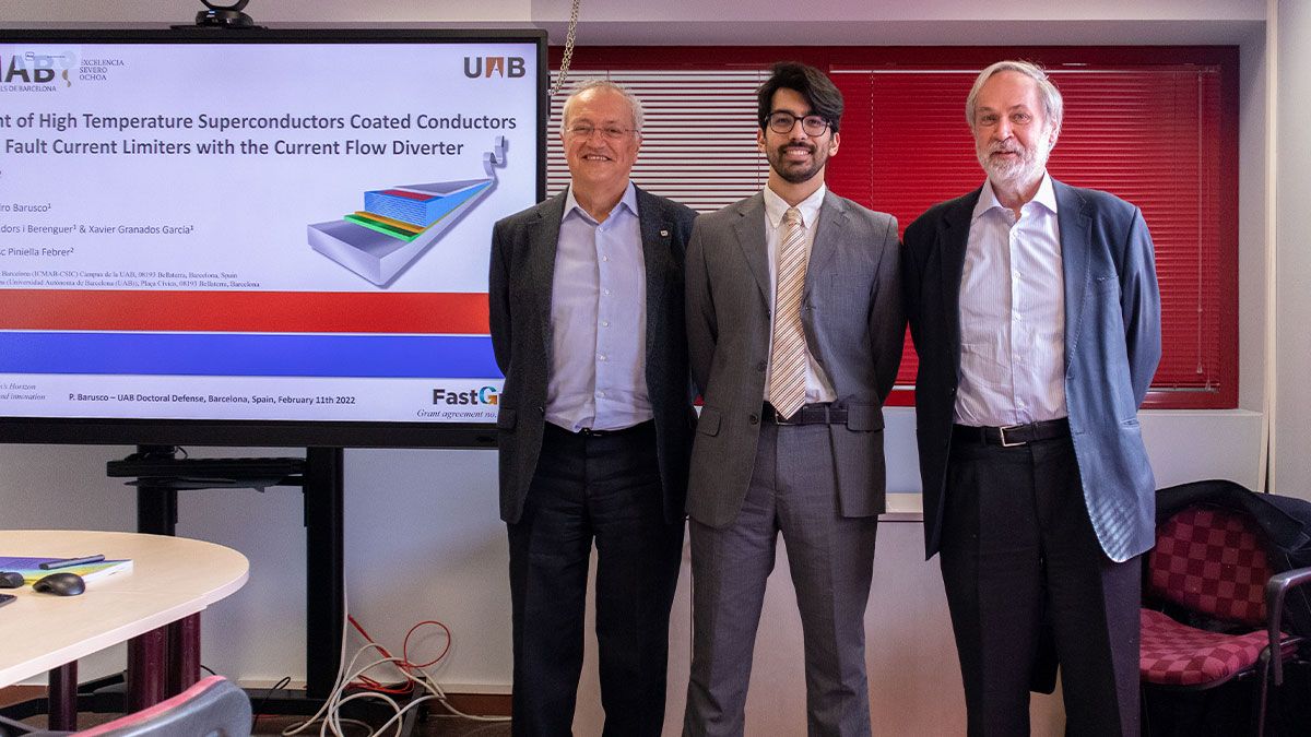 From left to right: Xavier Obradors, Pedro Barusco, and Xavier Granados.