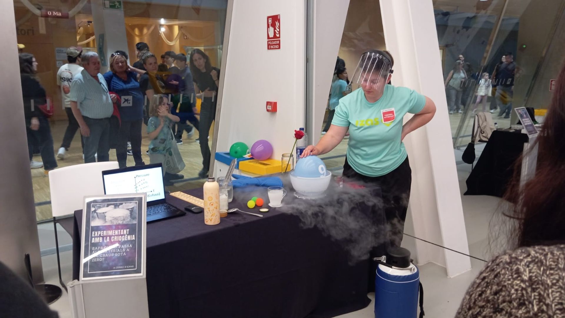 Ekaterina Khestanova cryogenics activity in the "10alamenys9" Festival