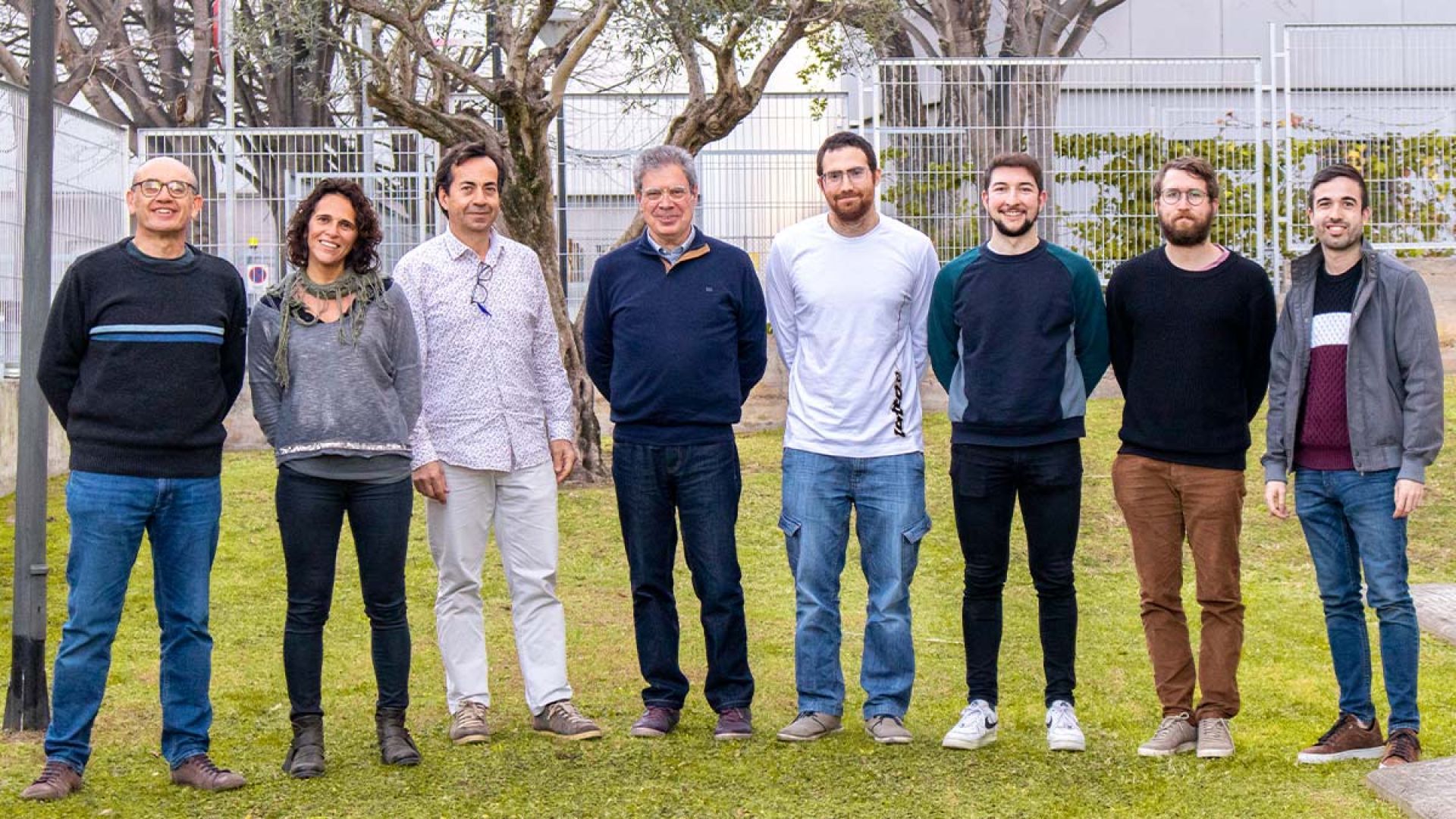 Members of the MetaMagIC Project Team from the UAB and ICMAB: Àlvar Sànchez (UAB), Anna Palau, Lluís Balcells, Narcís Mestres, Aleix Barrera, Jordi Alcalà, Thomas Günkel, Natanael Bort (UAB). / ICMAB-CSIC