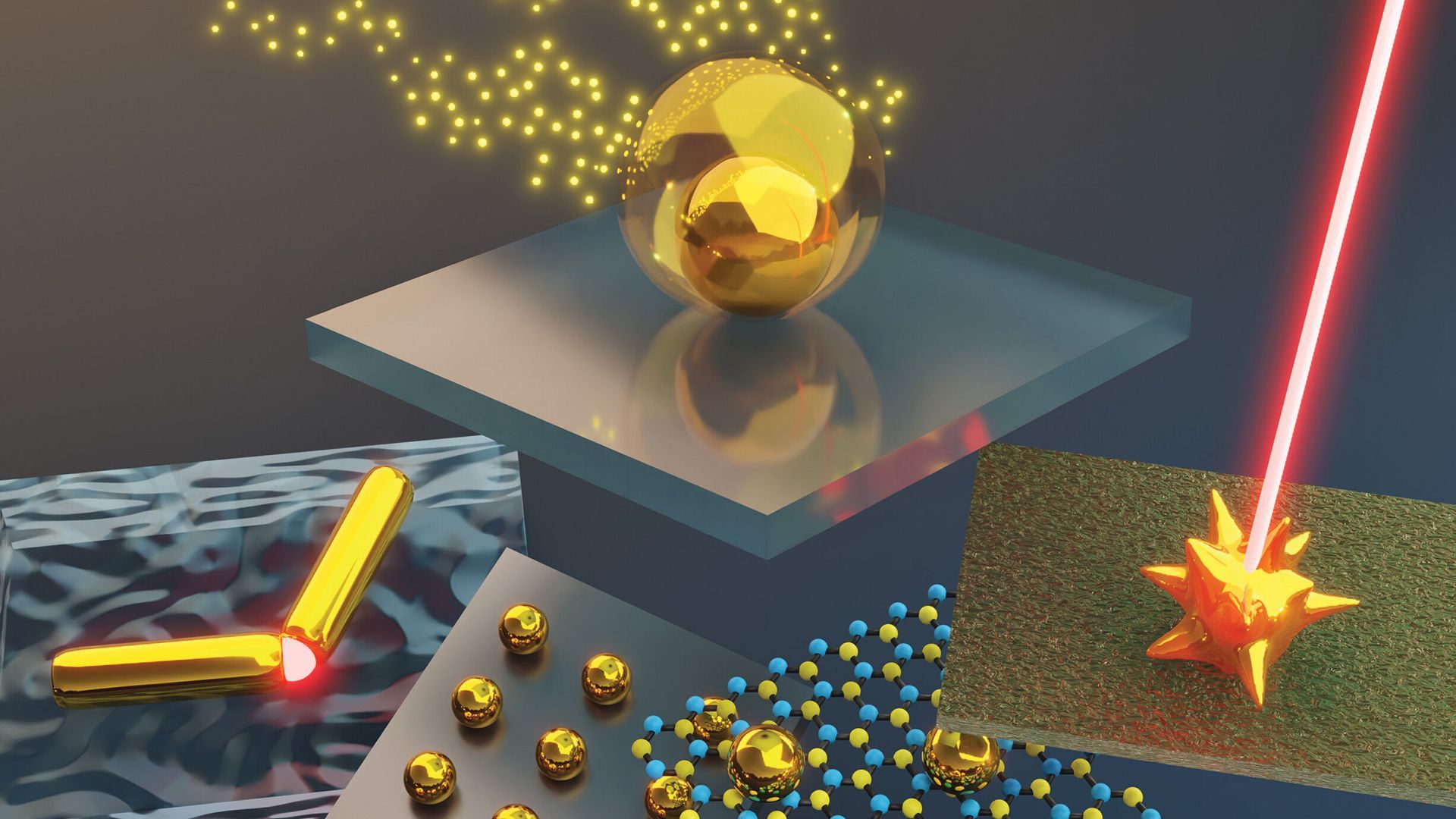 Cover in Chemical Reviews on gold nanoparticles growth