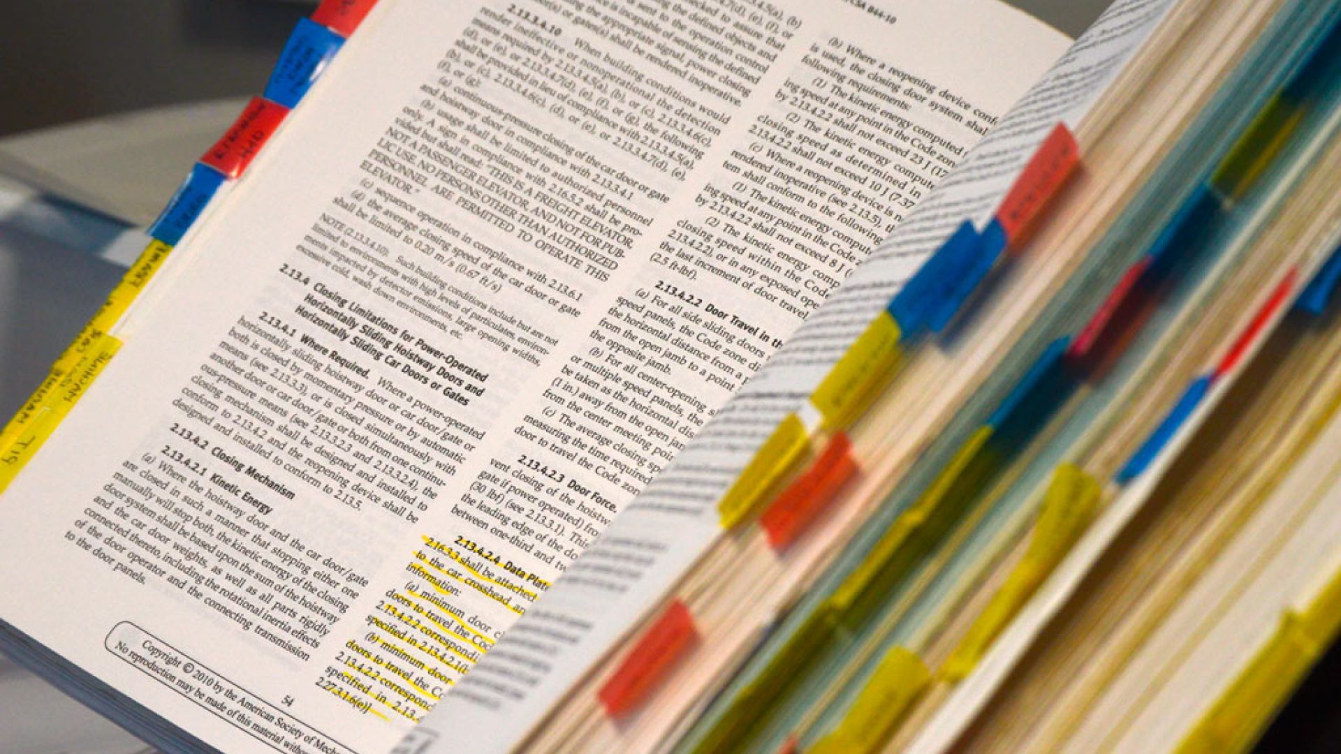 Highlighted lines in a book by Russ Ward