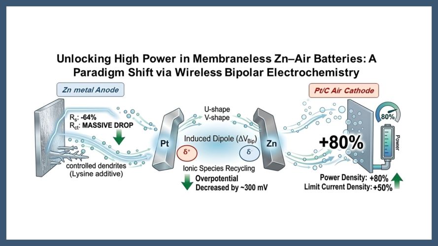 Unlocking high power in membraneless Zn–air batteries: A paradigm shift via wireless bipolar electrochemistry