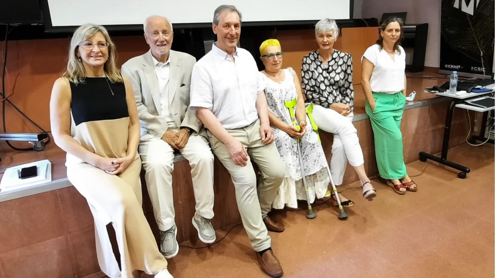Julio Fraile, with the supervisors and members of the PhD Committee