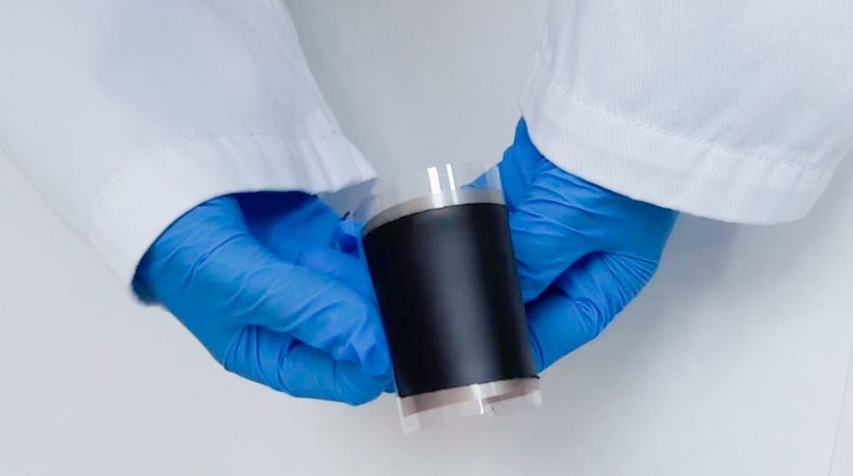 A sample of a flexible electrode.