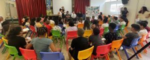 Interview with Fraser Stoddart at the José Echegaray School in Martorell.