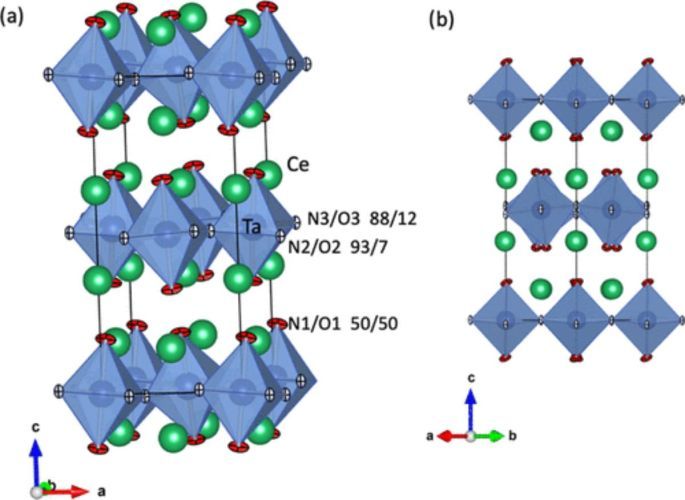 Anionic and Magnetic Ordering in Rare Earth Tantalum Oxynitrides with an n = 1 Ruddlesden–Popper Structure
