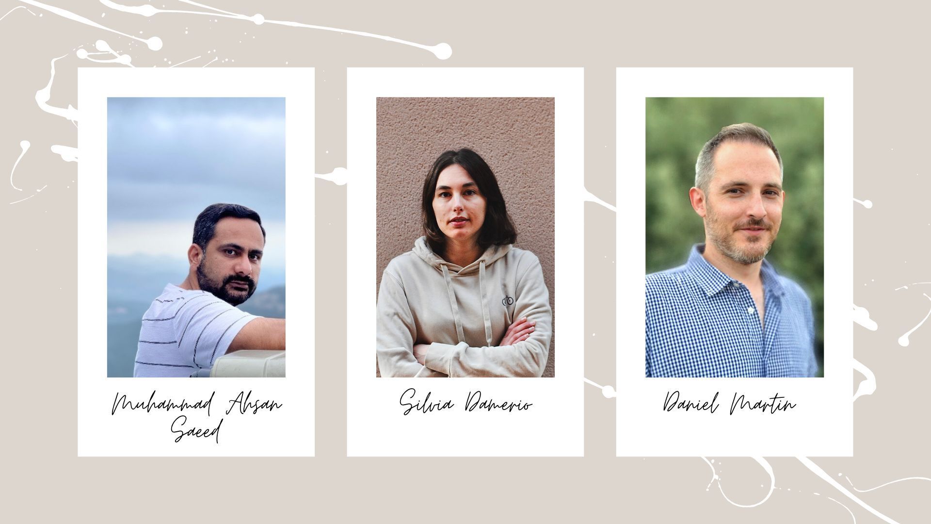 Muhammad Ahsan Saeed will work on indoor organic photovoltaics, Silvia Damerio on spintronic devices and Daniel Martin on organic electronic devices. | ICMAB, CSIC