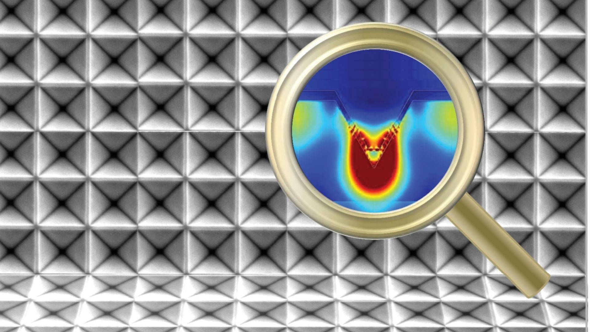 Cover in Materials Advances "Efficient infrared sunlight absorbers based on gold-covered, inverted silicon pyramid arrays"