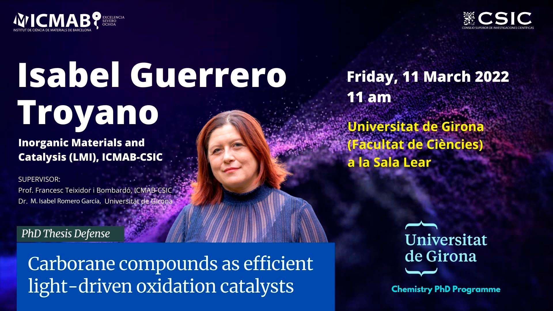 PhD Defense by Isabel Guerrero Troyano