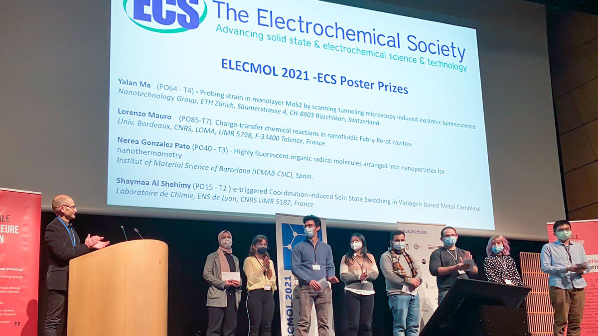 Some of the winners at ELECTROMOL2021