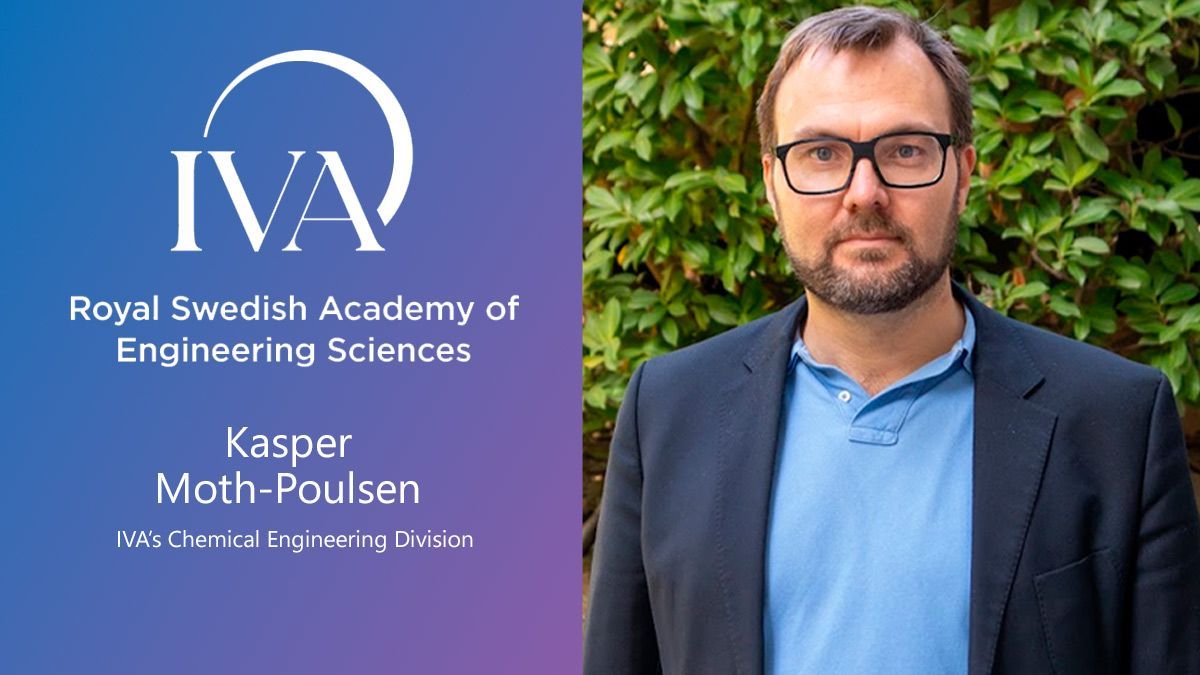 A banner with a picture of Kasper Moth-Poulsen and the logo of the IVA