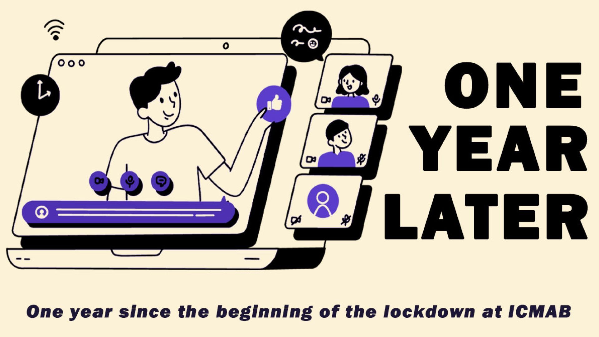One year of lockdown at ICMAB