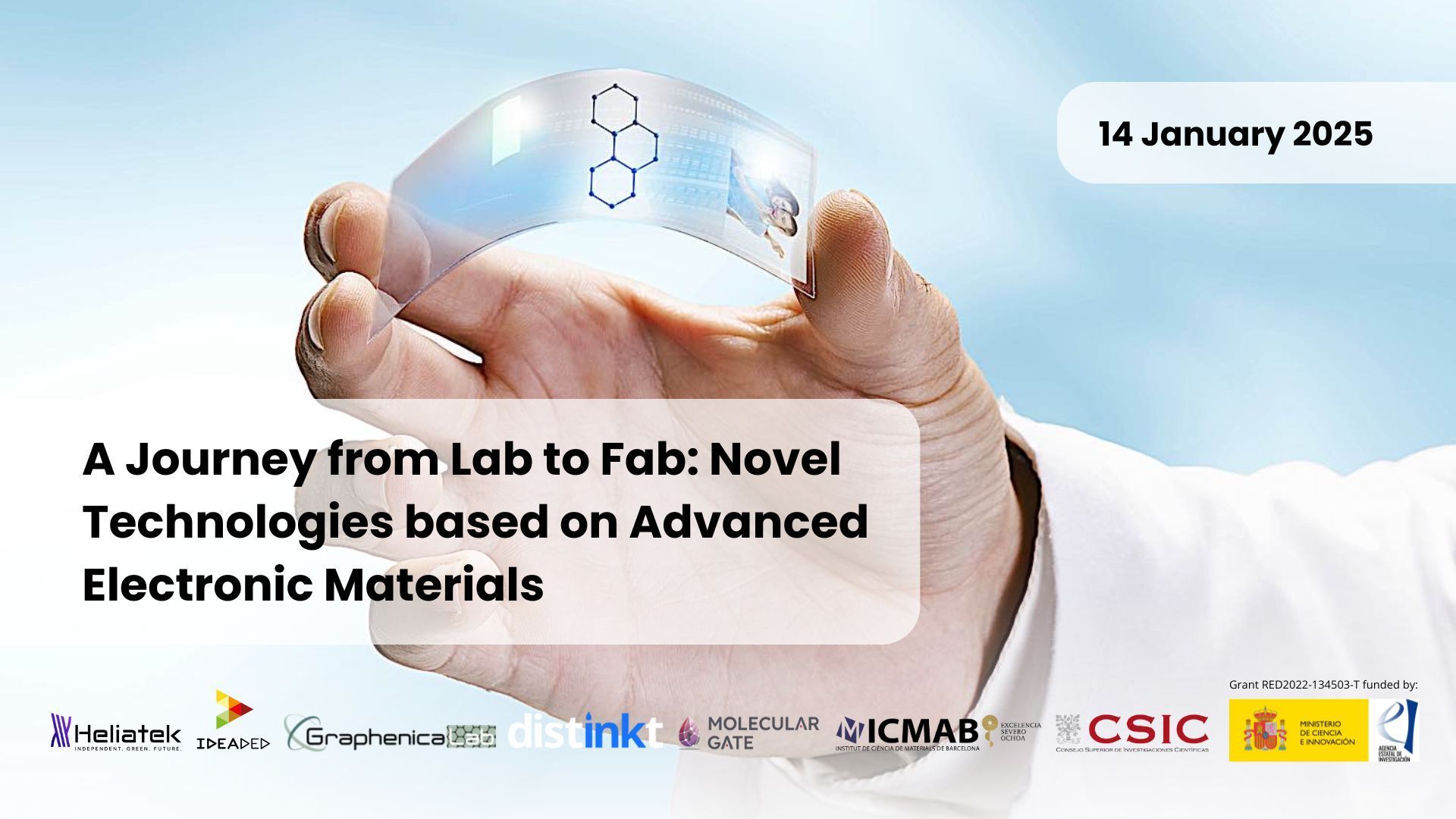 A one-day event to share spin-off experiences on advanced electronic materials