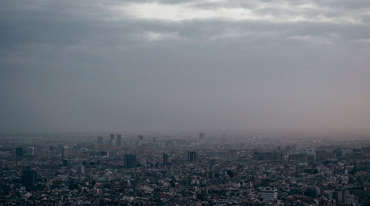 Snapshot of the sky in Barcelona
